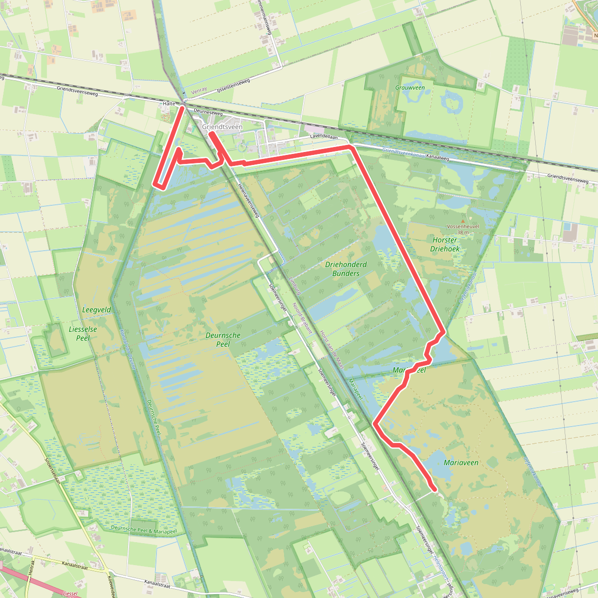Griendtsveen - Mariapeel · Petranpad etappe 5