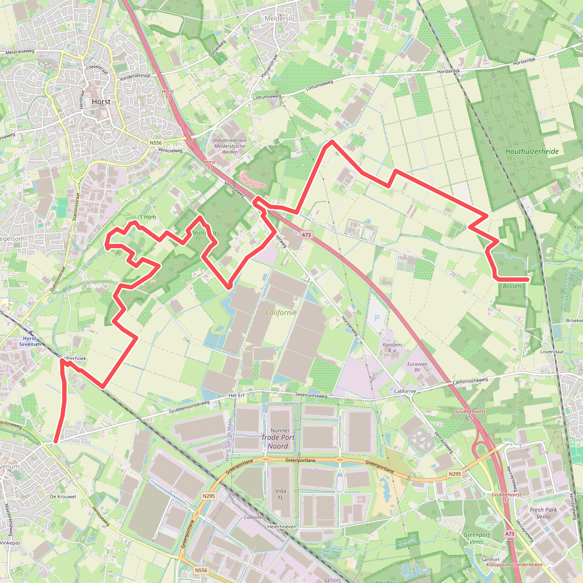 Sevenum - Grubbenvorst · Petranpad etappe 8