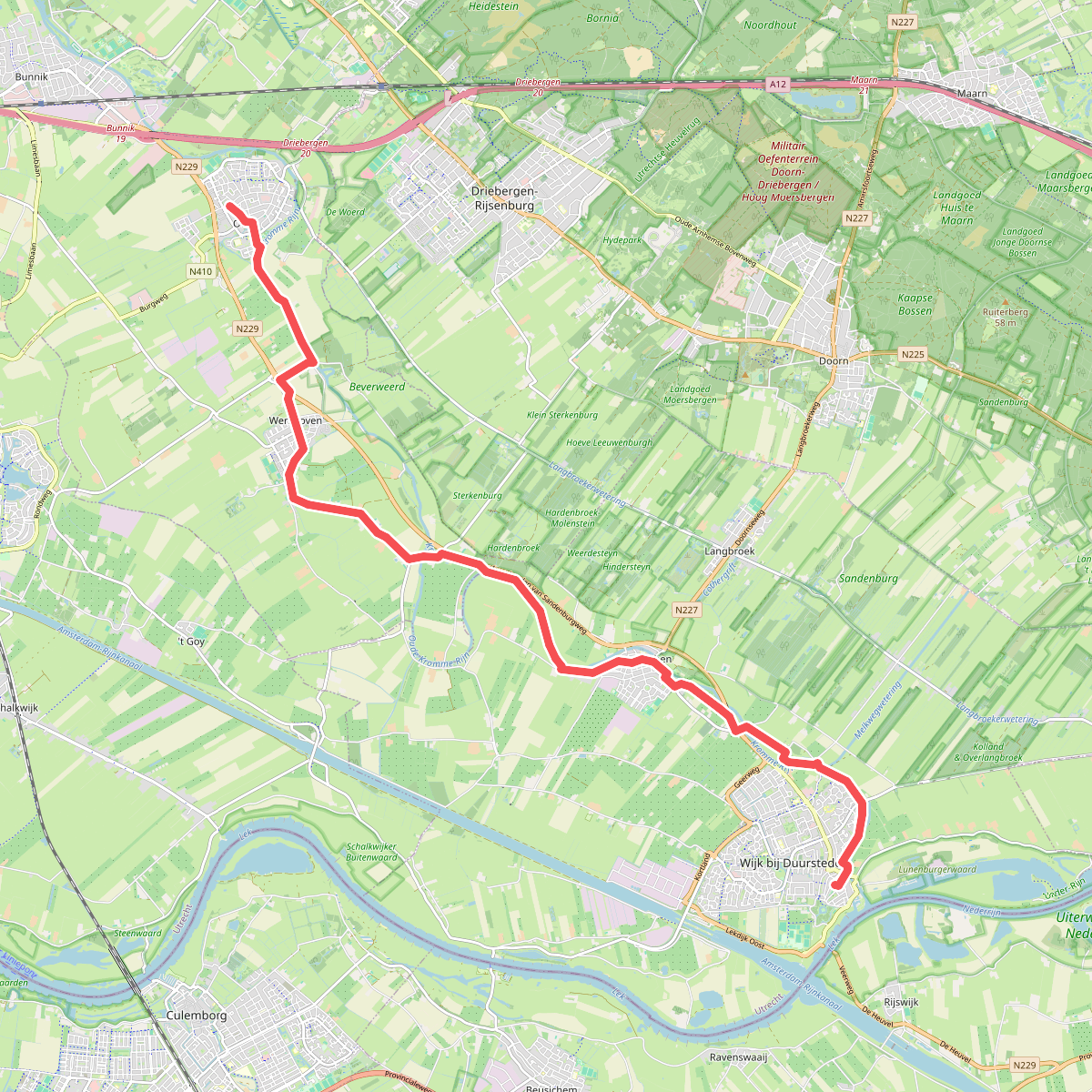 Wijk bij Duurstede - Odijk · Gelukkigerwijspad etappe 4