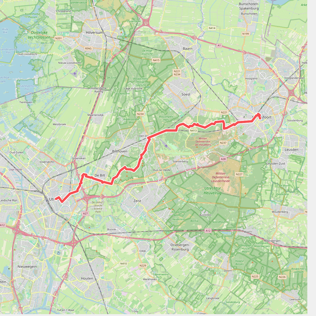 Utrecht - Amersfoort · Gelukkigerwijspad etappe 6