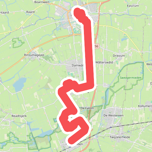Dokkum - Feanwalden · Bonifatius Kloosterpad etappe 1