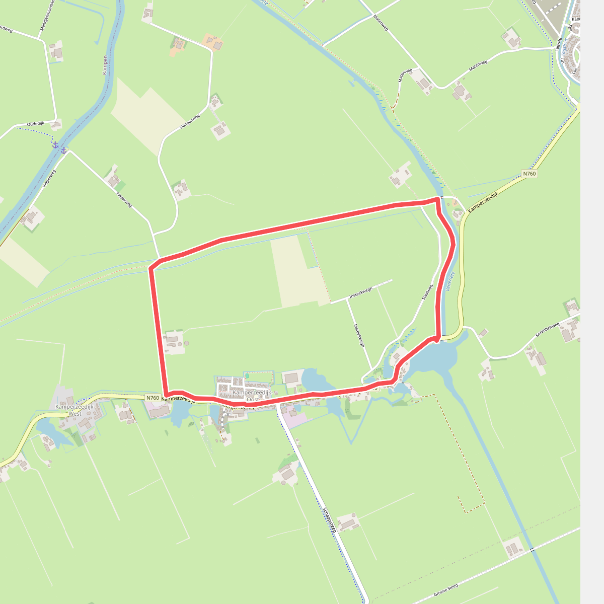 Kamperzeedijk-Oost - Groen