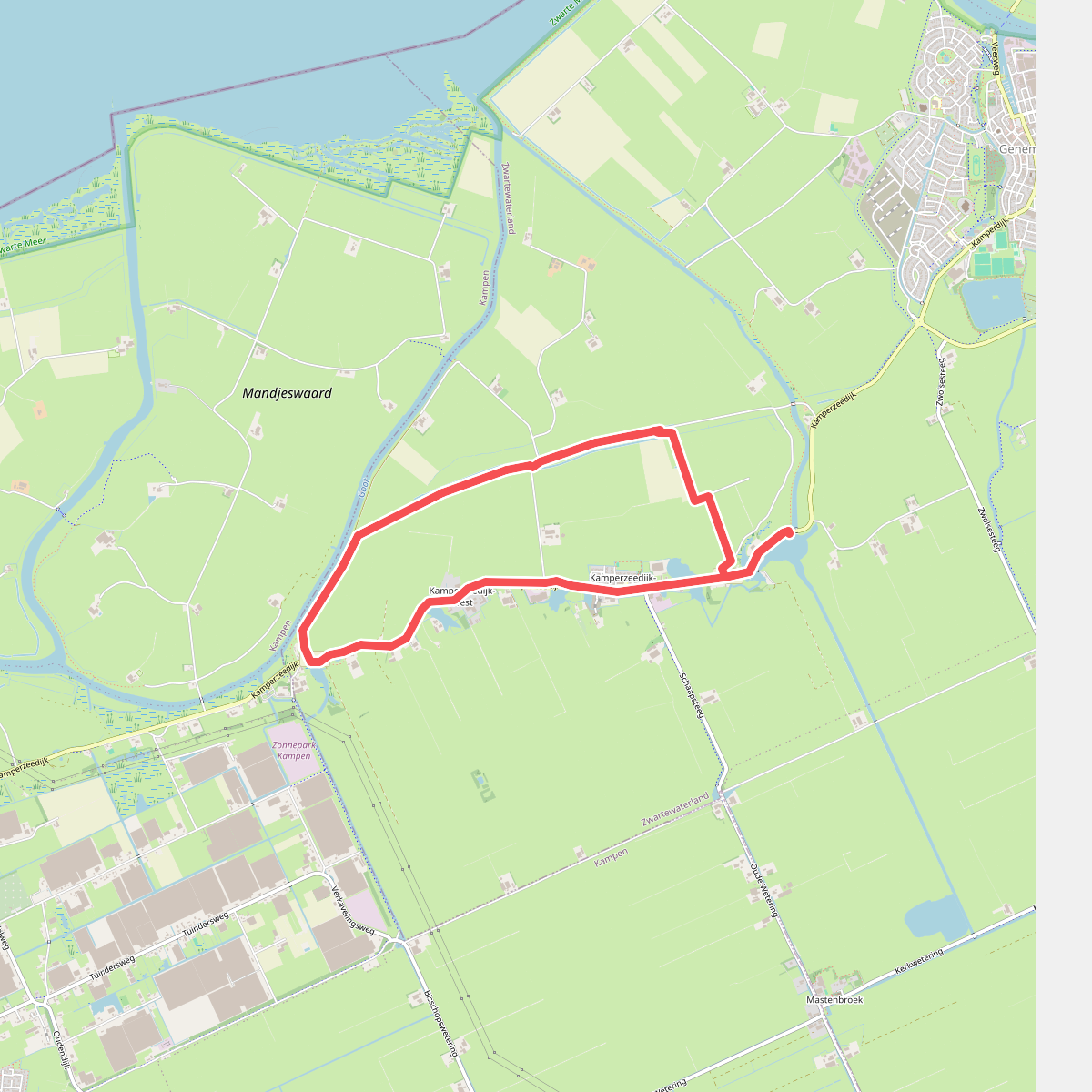 Kamperzeedijk-Oost - Oranje