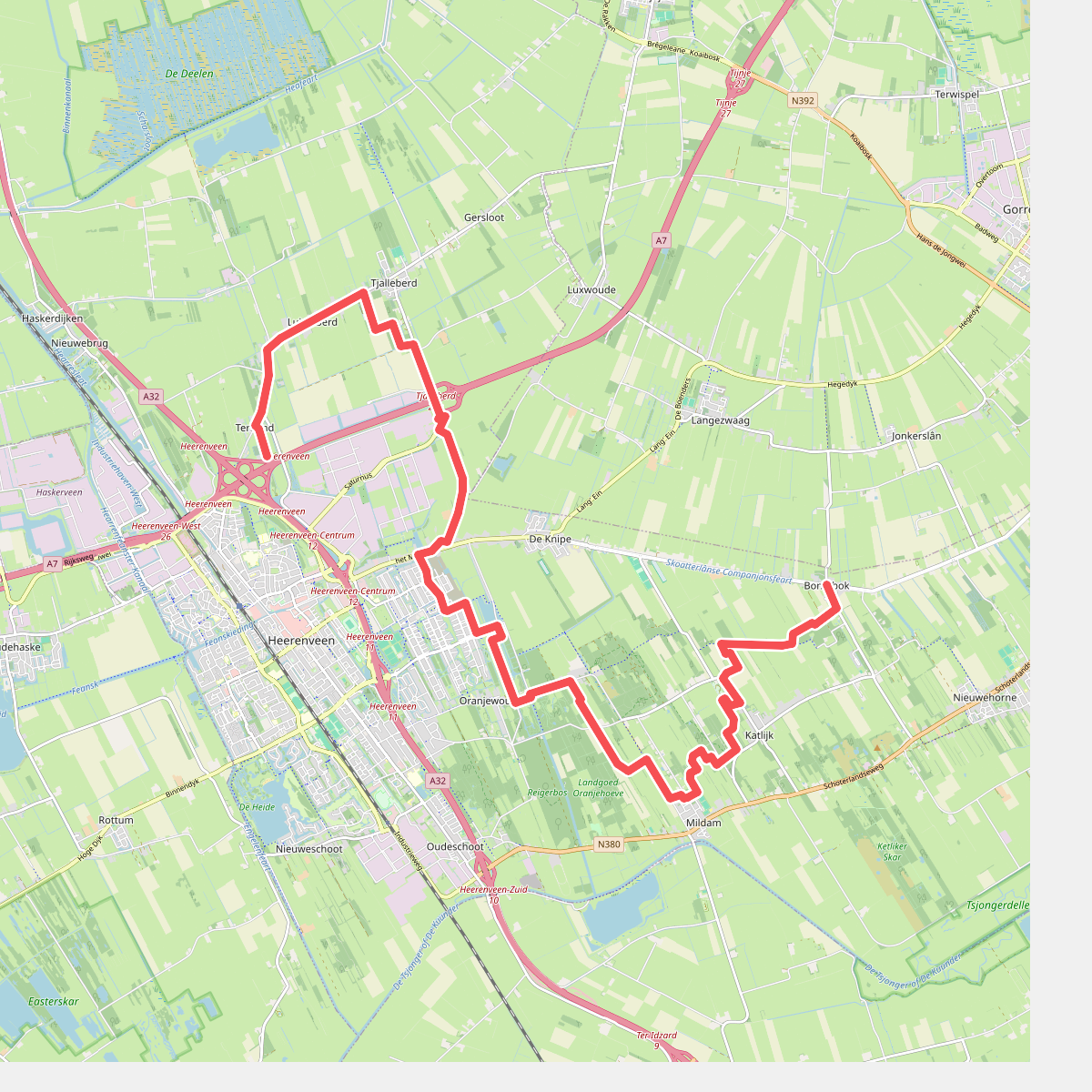 Bontekop - Terband · Bonifatius Kloosterpad etappe 10