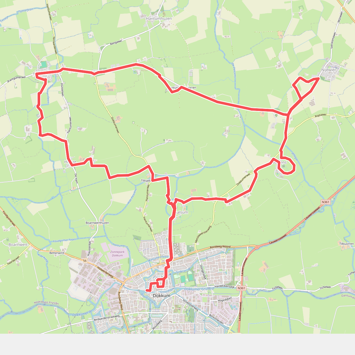 Rondje Dokkum-Noord · Bonifatius Kloosterpad etappe 16