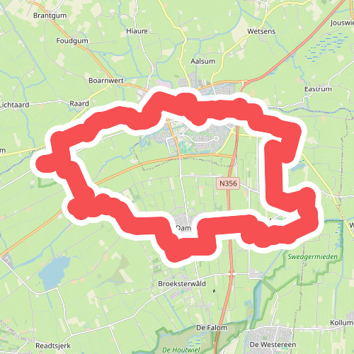 Rondje Dokkum-Zuid · Bonifatius Kloosterpad etappe 17