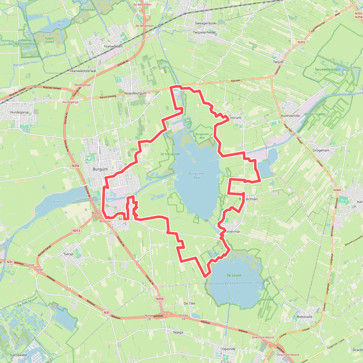 Rondje Burgum · Bonifatius Kloosterpad etappe 19