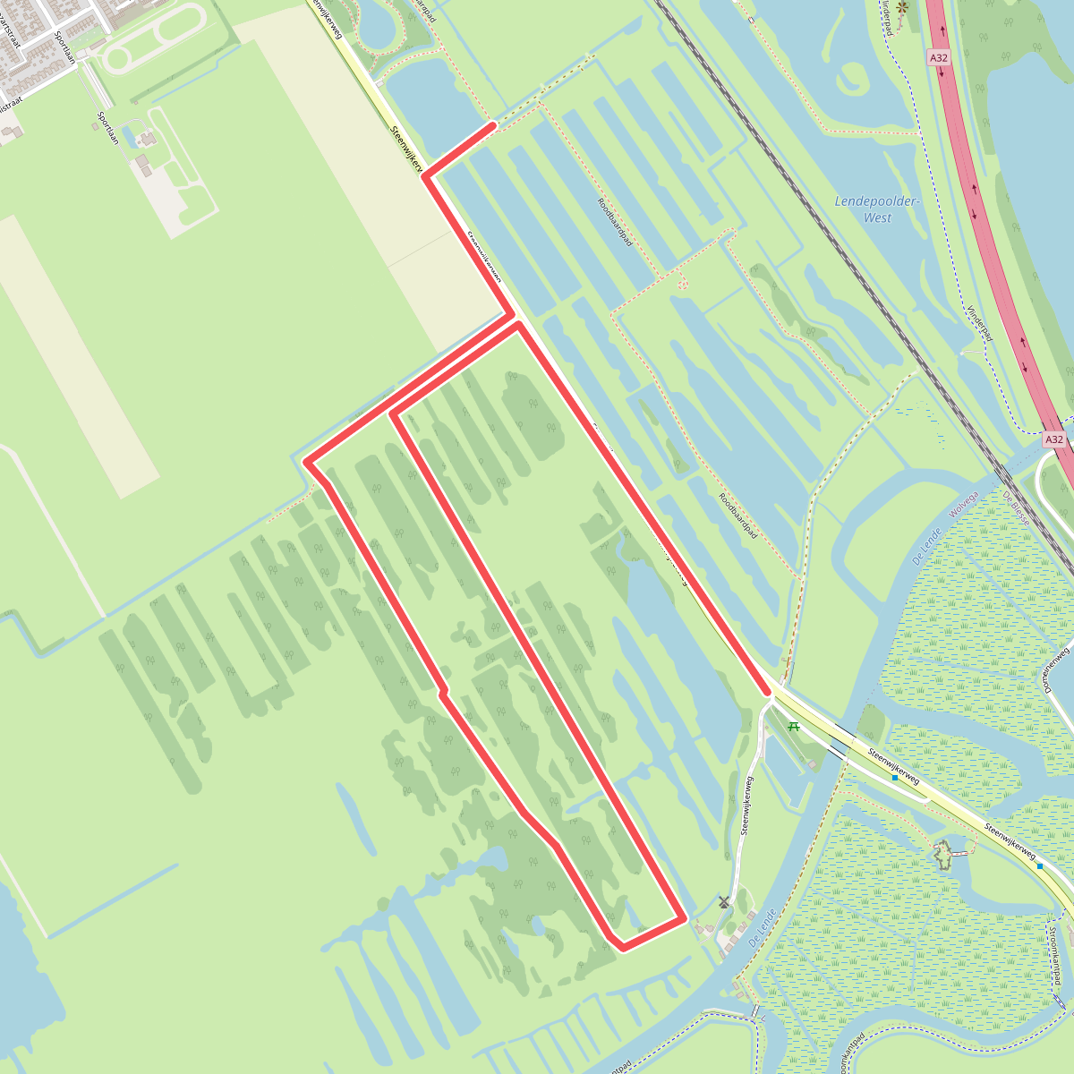 Rondje Wolvega - extra paaltjesroute · Bonifatius Kloosterpad etappe 22