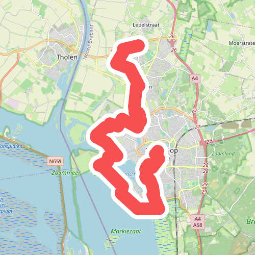 Bergen op Zoom - Halsteren · Brabantse Wal etappe 1