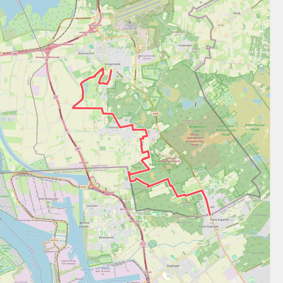 Putte - Hoogerheide · Brabantse Wal etappe 5