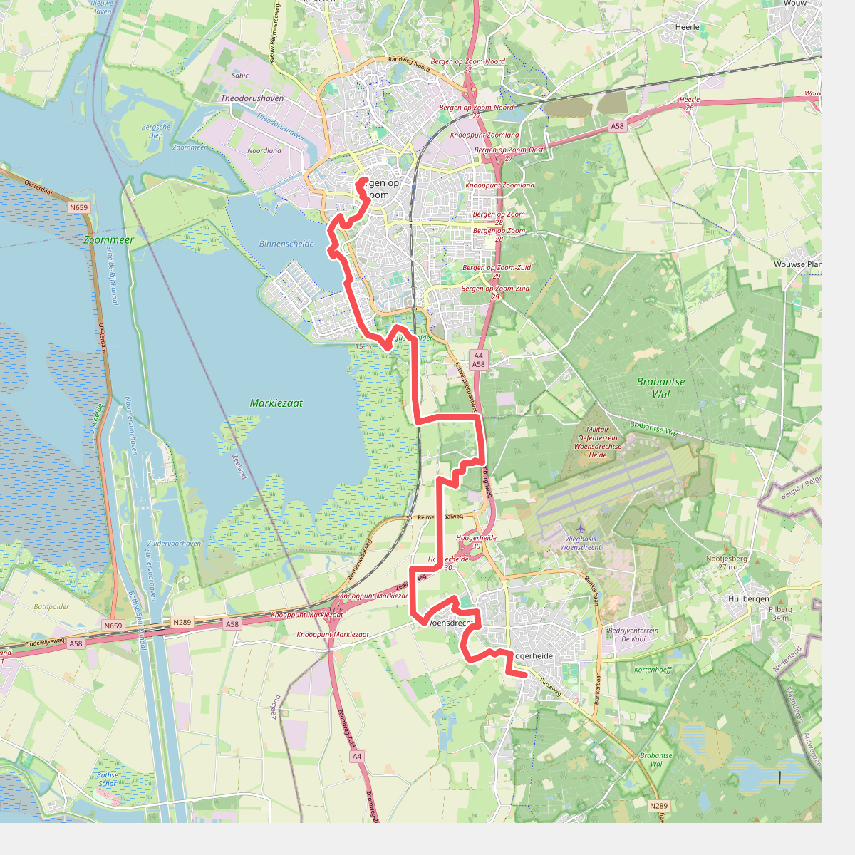 Hoogerheide - Bergen op Zoom · Brabantse Wal etappe 6