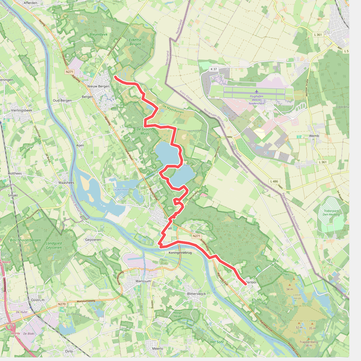 Wellerlooi - Nieuw-Bergen · Maas-Niederrheinpad etappe 3