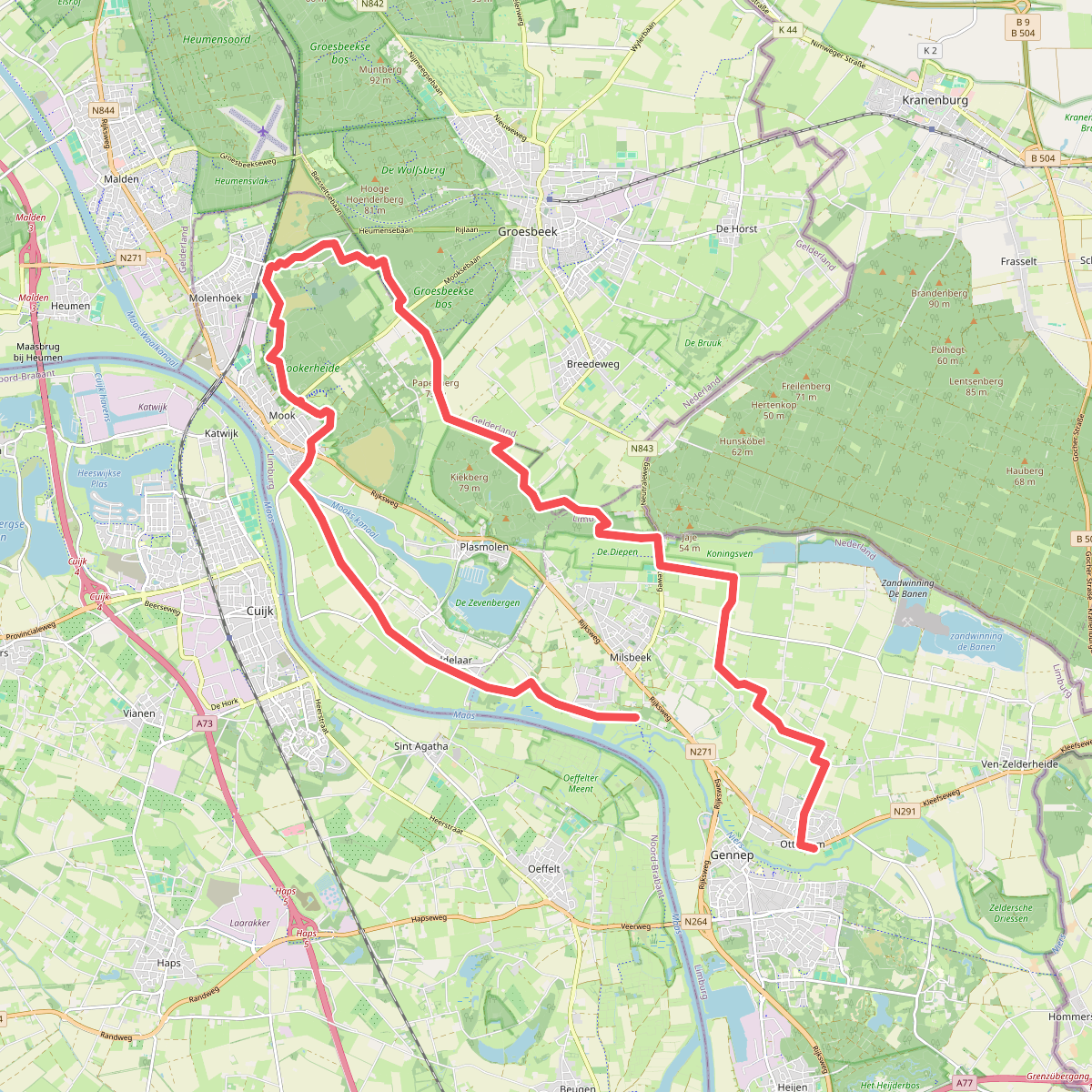 Milsbeek - Ottersum (via Mook) · Rondje Limburg etappe 9