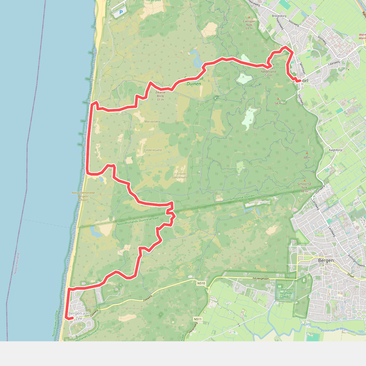 Bergen aan Zee - Schoorl · Groot Frieslandpad etappe 1