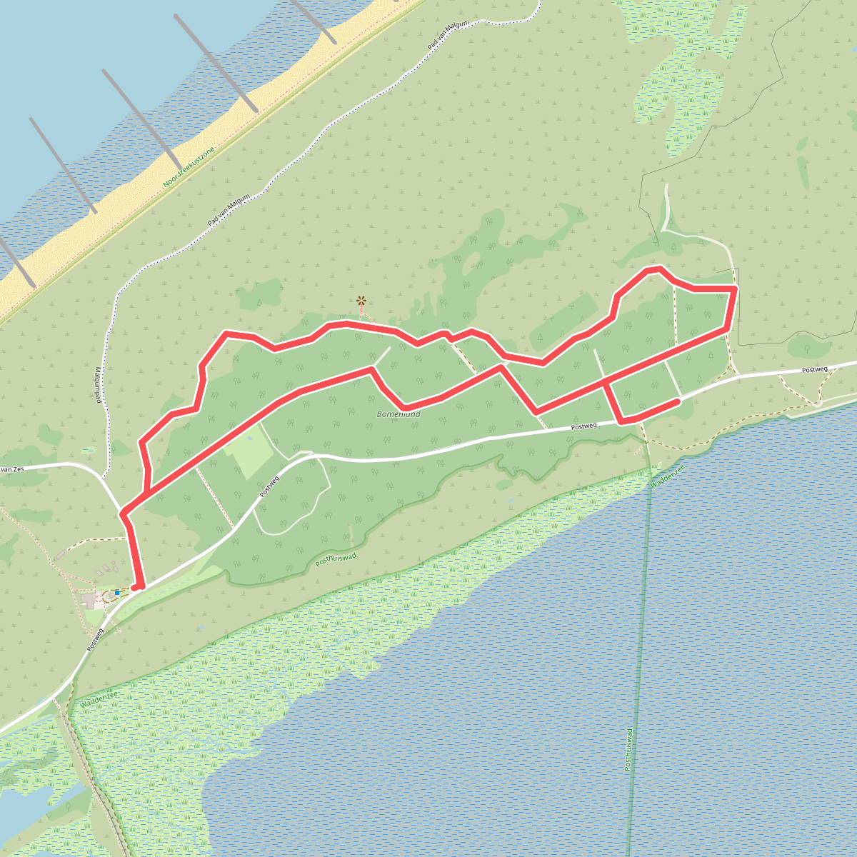 Wandelroute Bomenland - Dodemansbol 