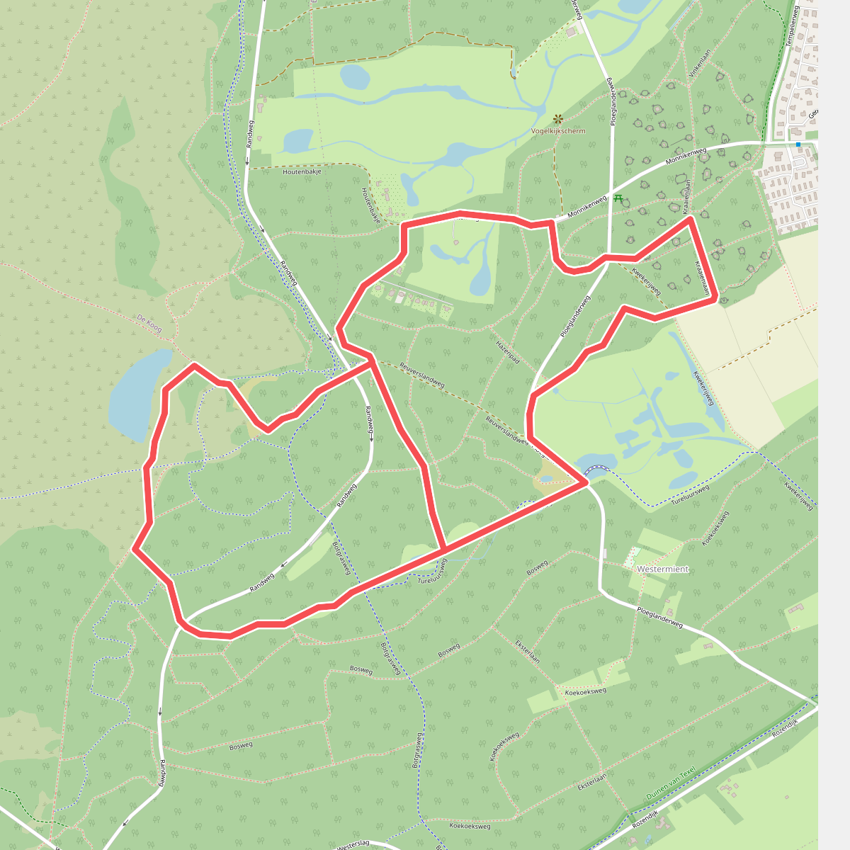 Wandelroute Natuurpad De Mient