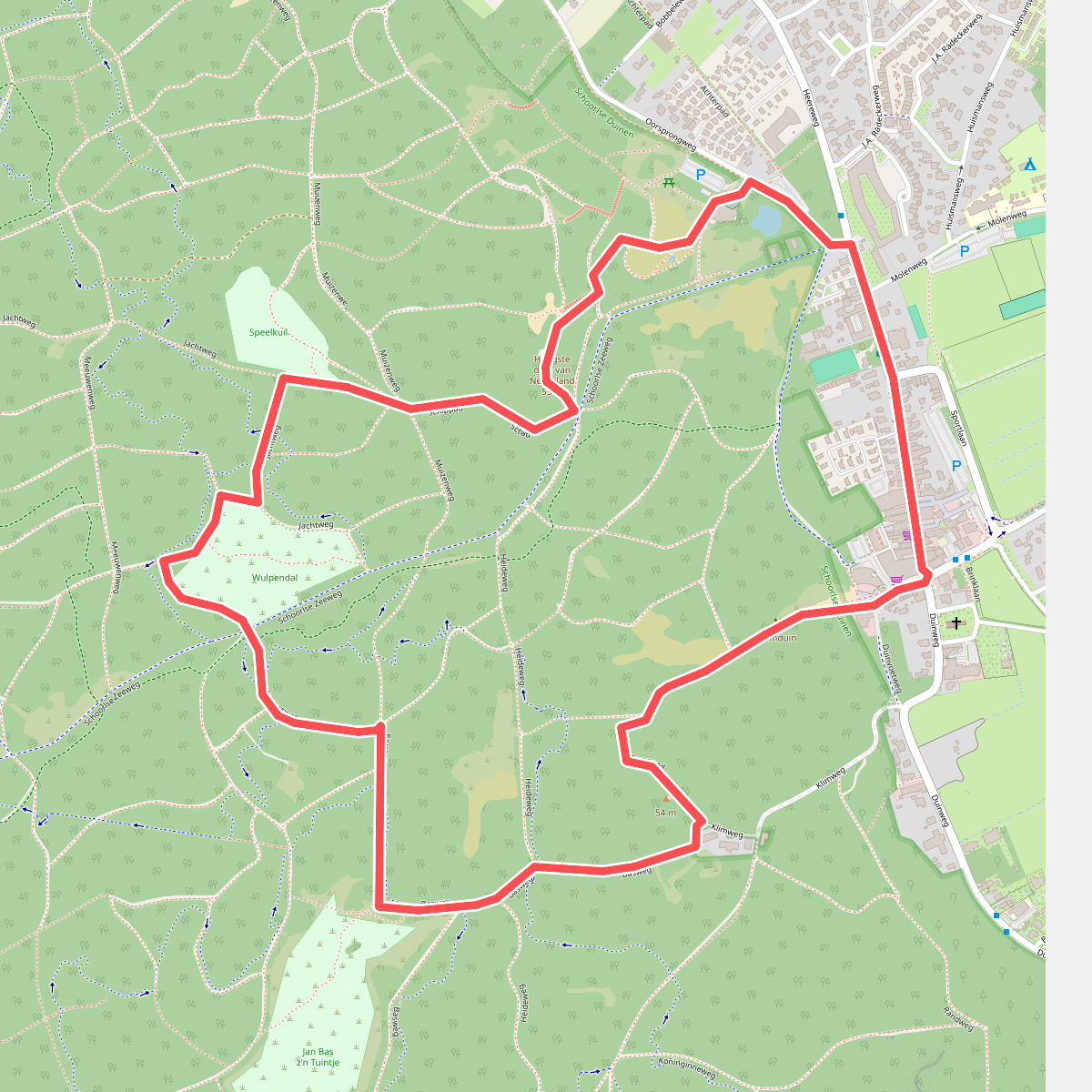 Wandelroute Familieroute rondje duin en dorp