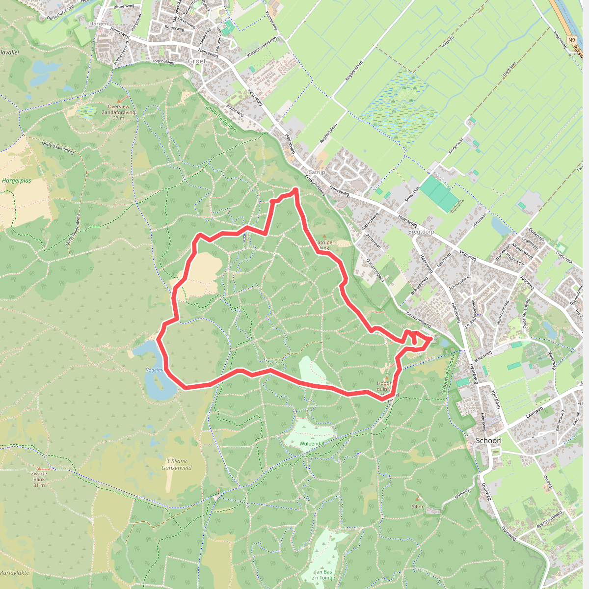 Wandelroute Roetroute