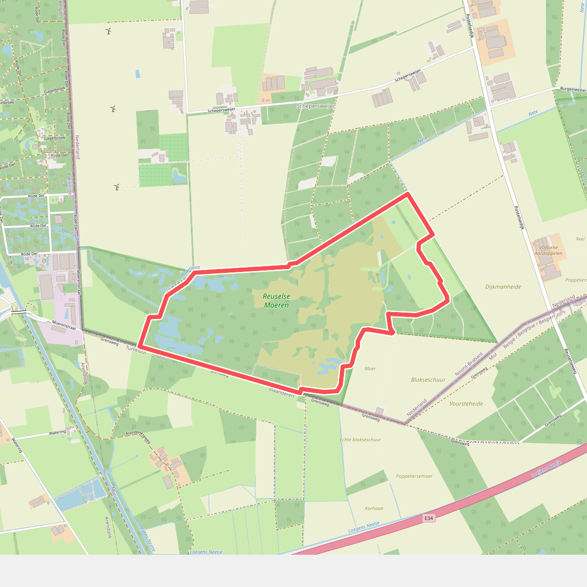 Wandelroute Reusels laarzenpad
