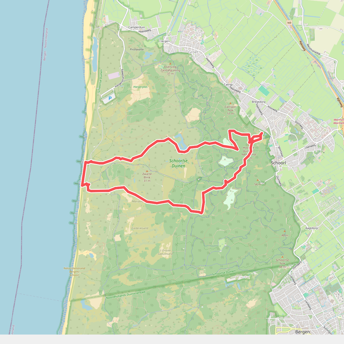 Boswachterspad Noordzeewandeling 