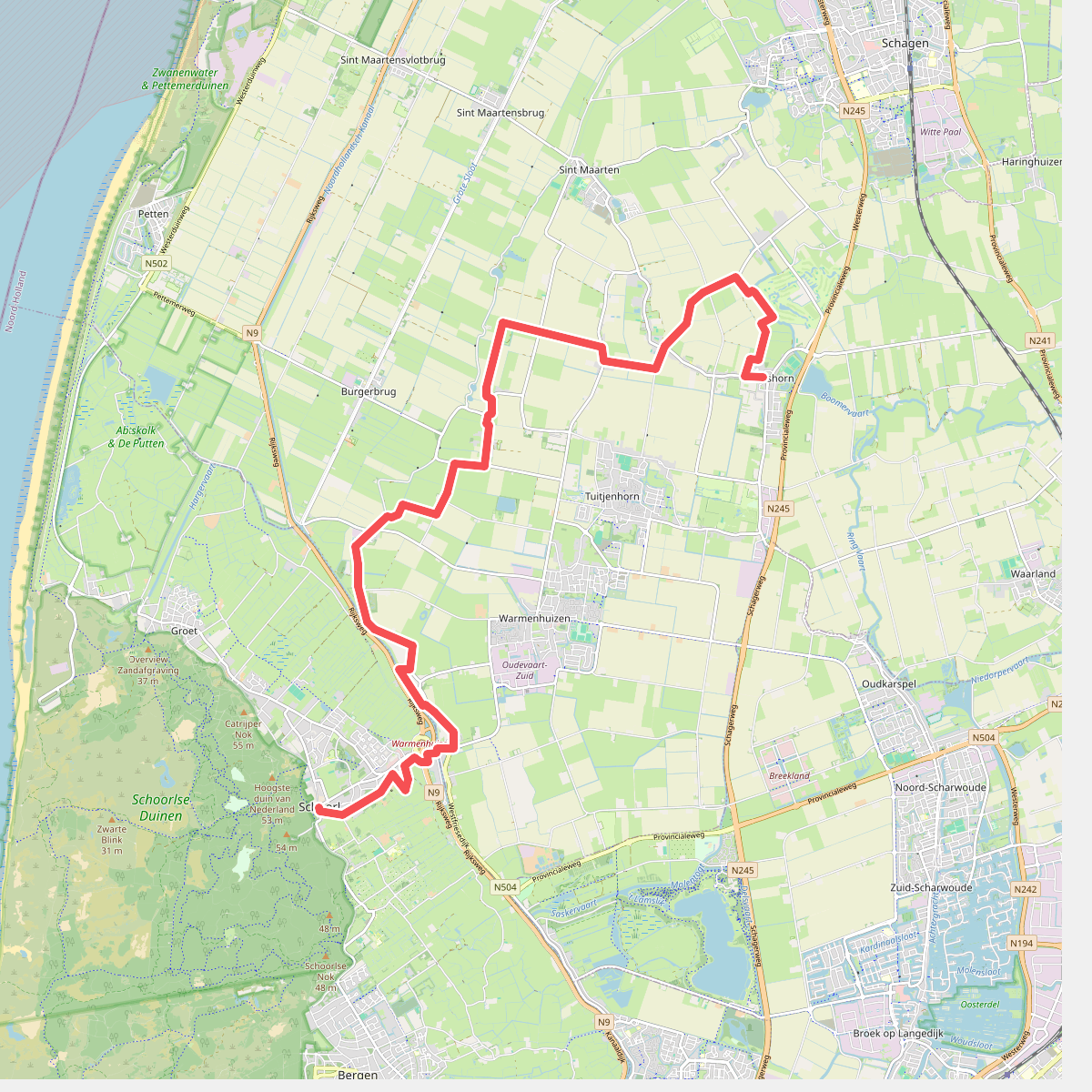 Schoorl - Dirkshorn · Groot Frieslandpad etappe 2