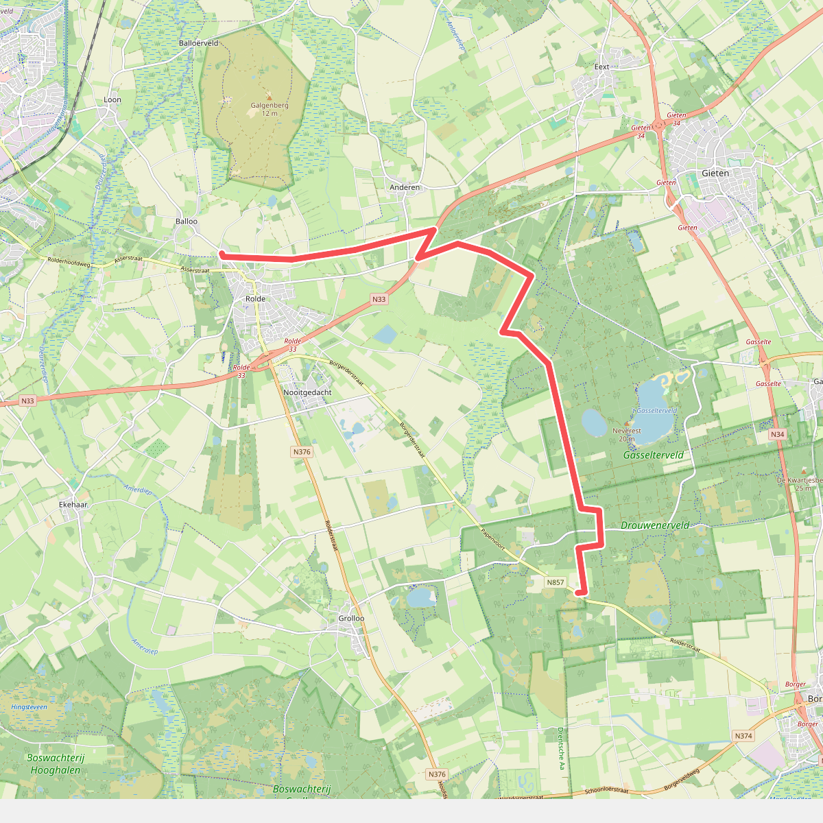 Rolde - Papenvoort · Roots Natuurpad etappe 6
