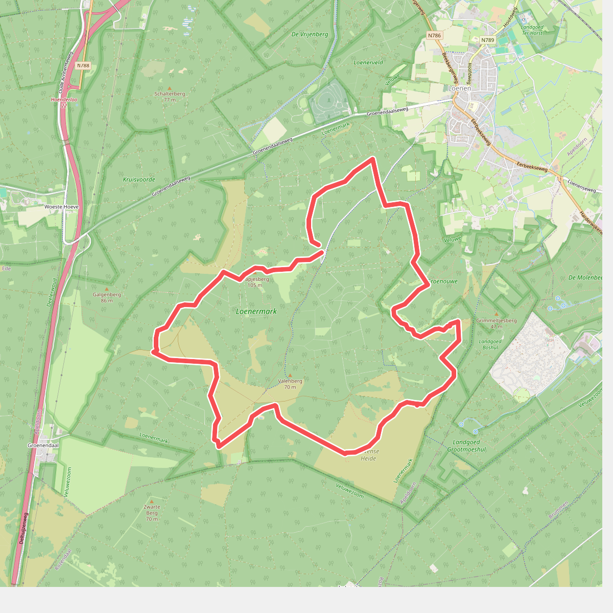 Gele Zwerfkeienroute Loenen
