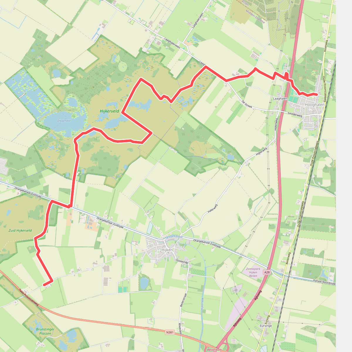 Hooghalen - Hijken · Roots Natuurpad etappe 8