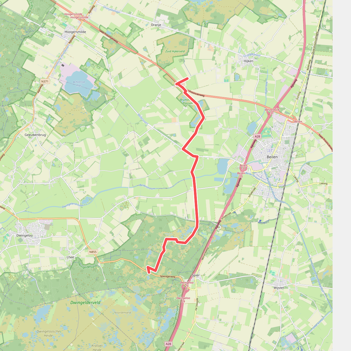 Hijken - Dwingeloo · Roots Natuurpad etappe 9