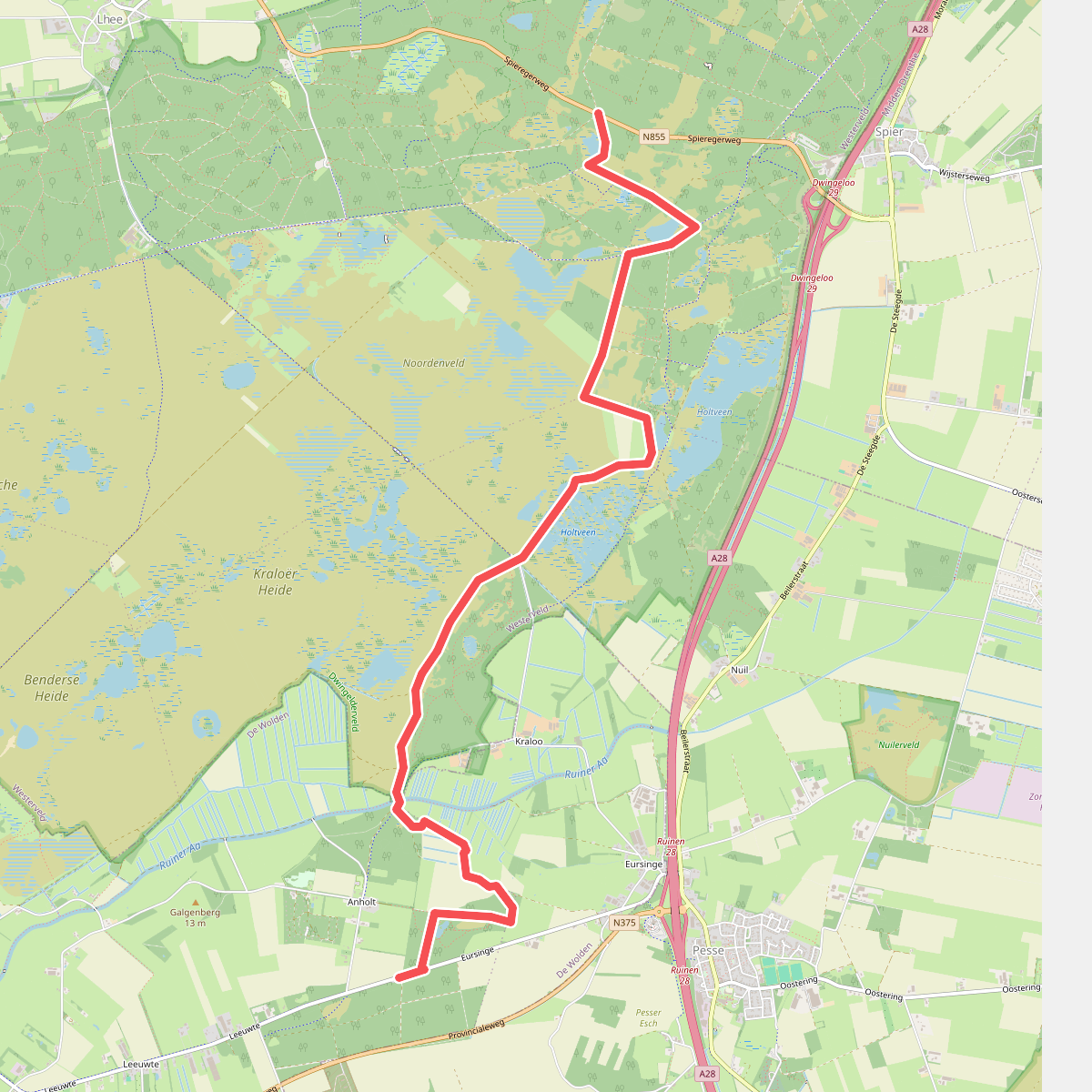 Dwingeloo - Ruinen · Roots Natuurpad etappe 10