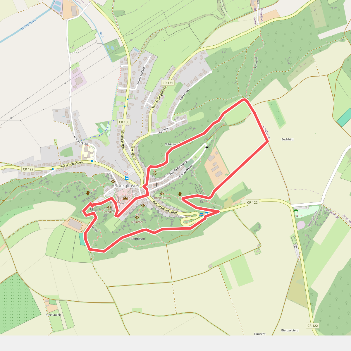 Mullerthal Sentier J10 Promenade de Bourglinster