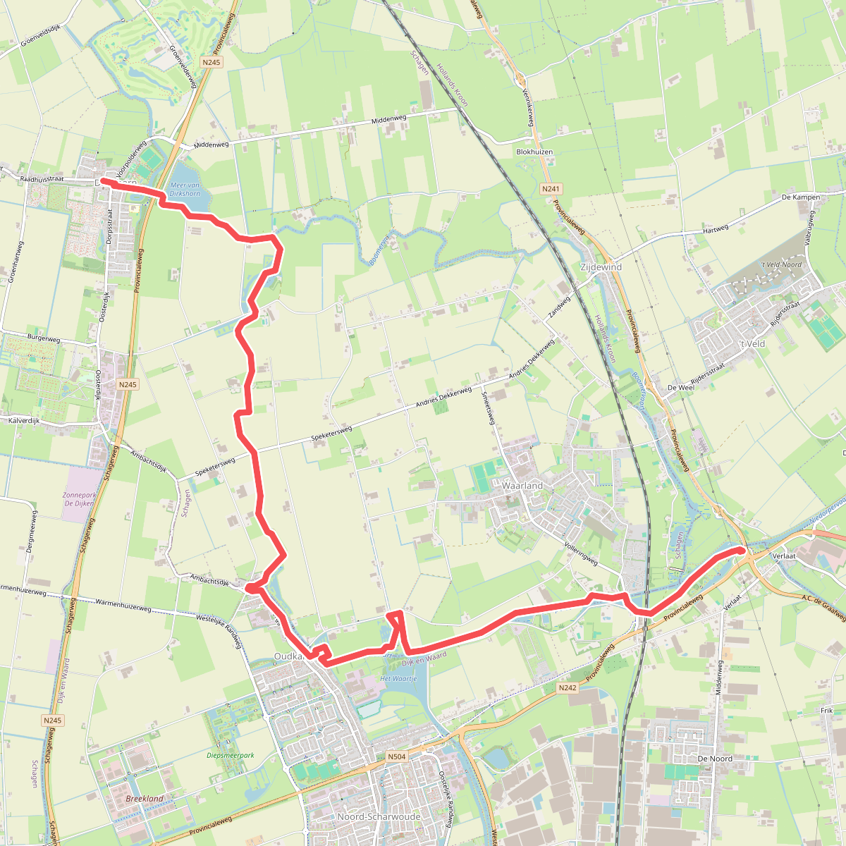 Dirkshorn - Verlaat · Groot Frieslandpad etappe 3