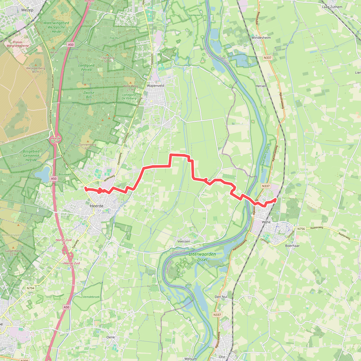 Wijhe - Heerde · Roots Natuurpad etappe 16