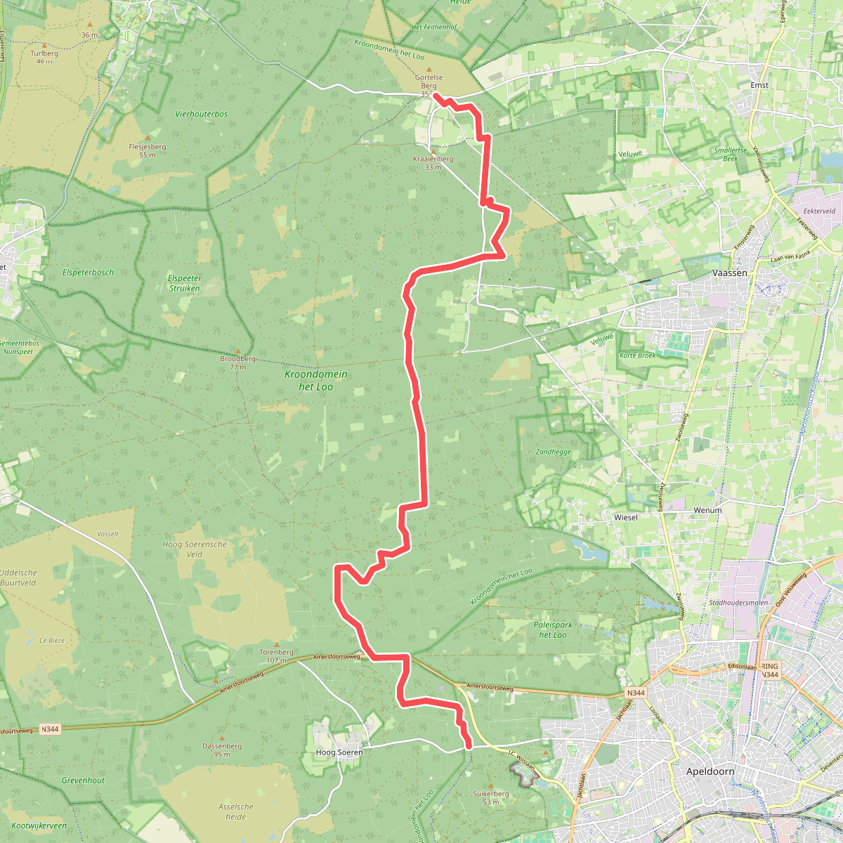 Gortel - Apeldoorn · Roots Natuurpad etappe 18