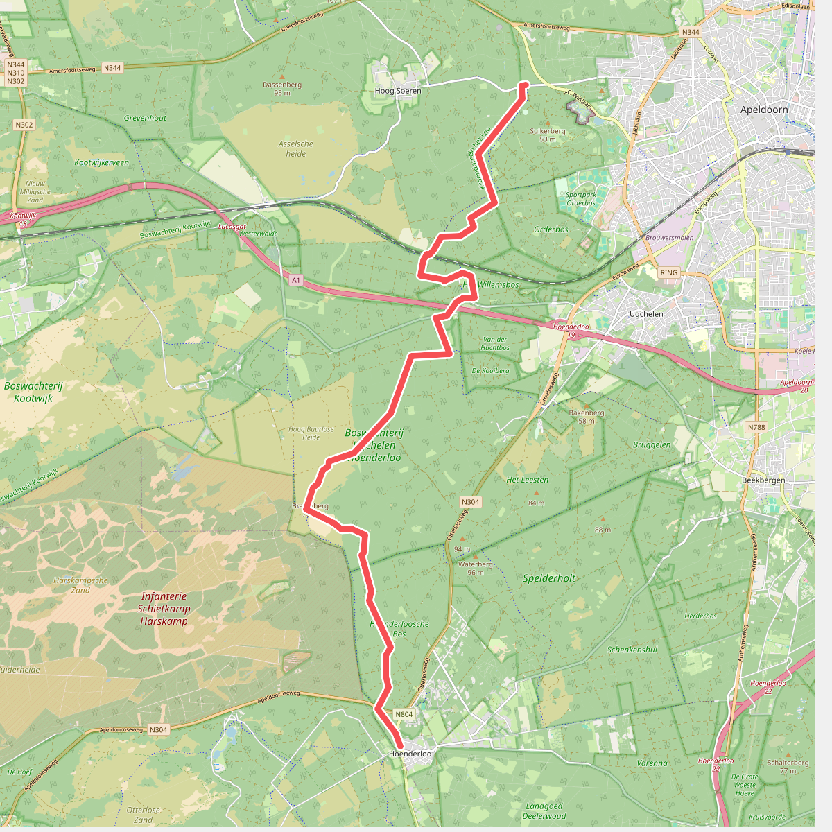 Apeldoorn - Hoenderloo · Roots Natuurpad etappe 19