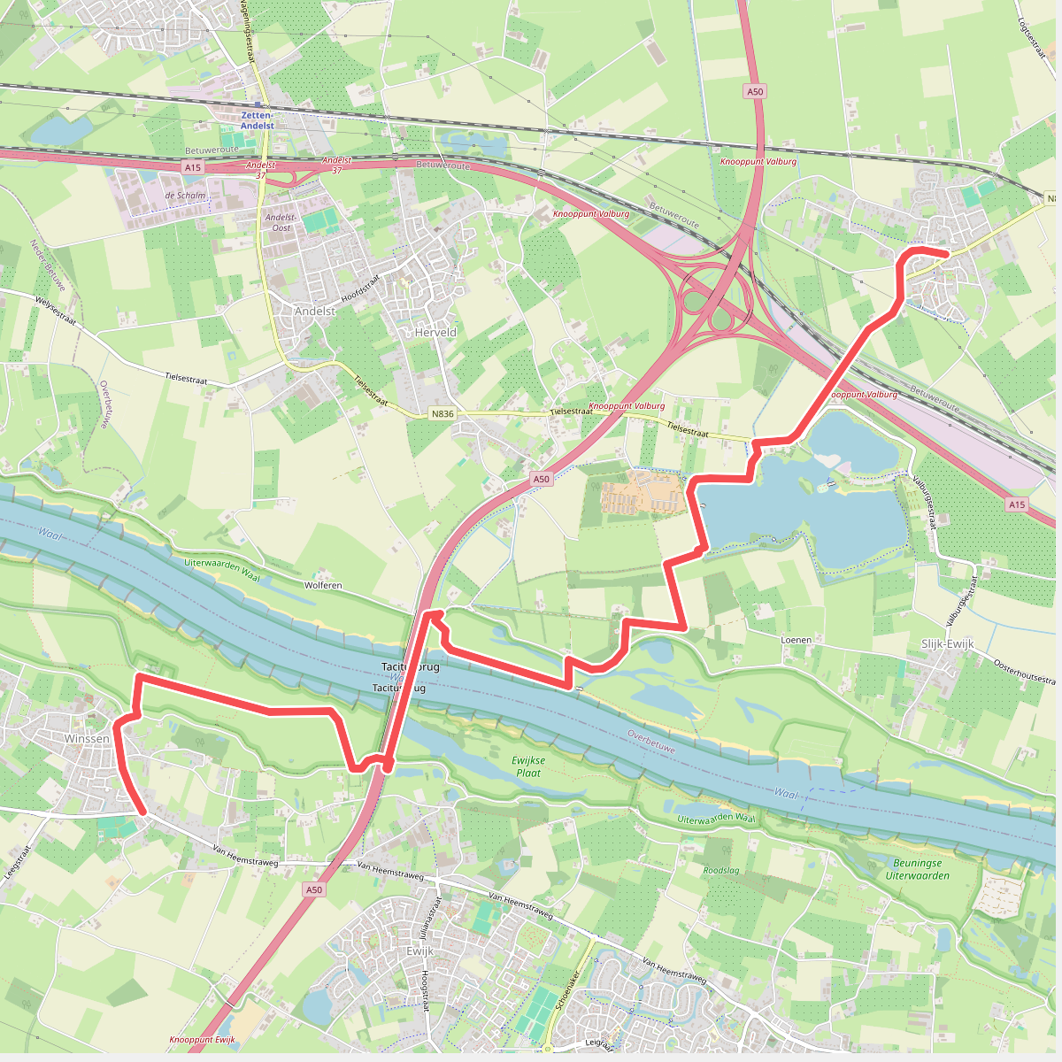 Valburg - Winssen · Roots Natuurpad etappe 23