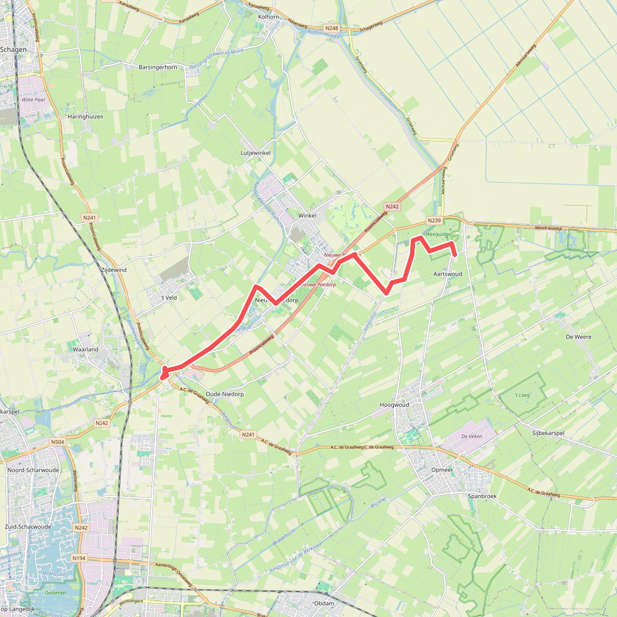 Verlaat - Aartswoud · Groot Frieslandpad etappe 4