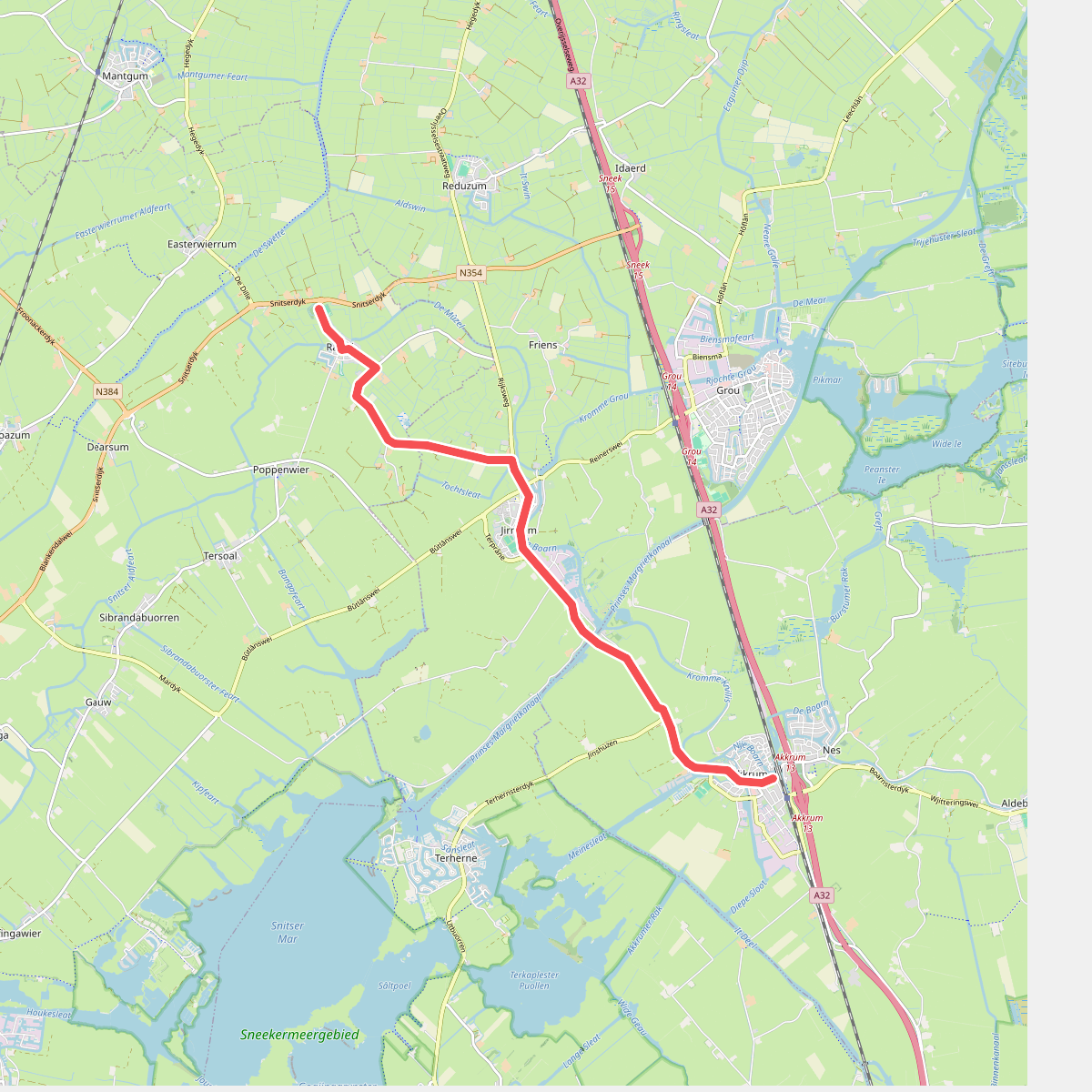 Akkrum - Raerd · Koningspad XL etappe 6