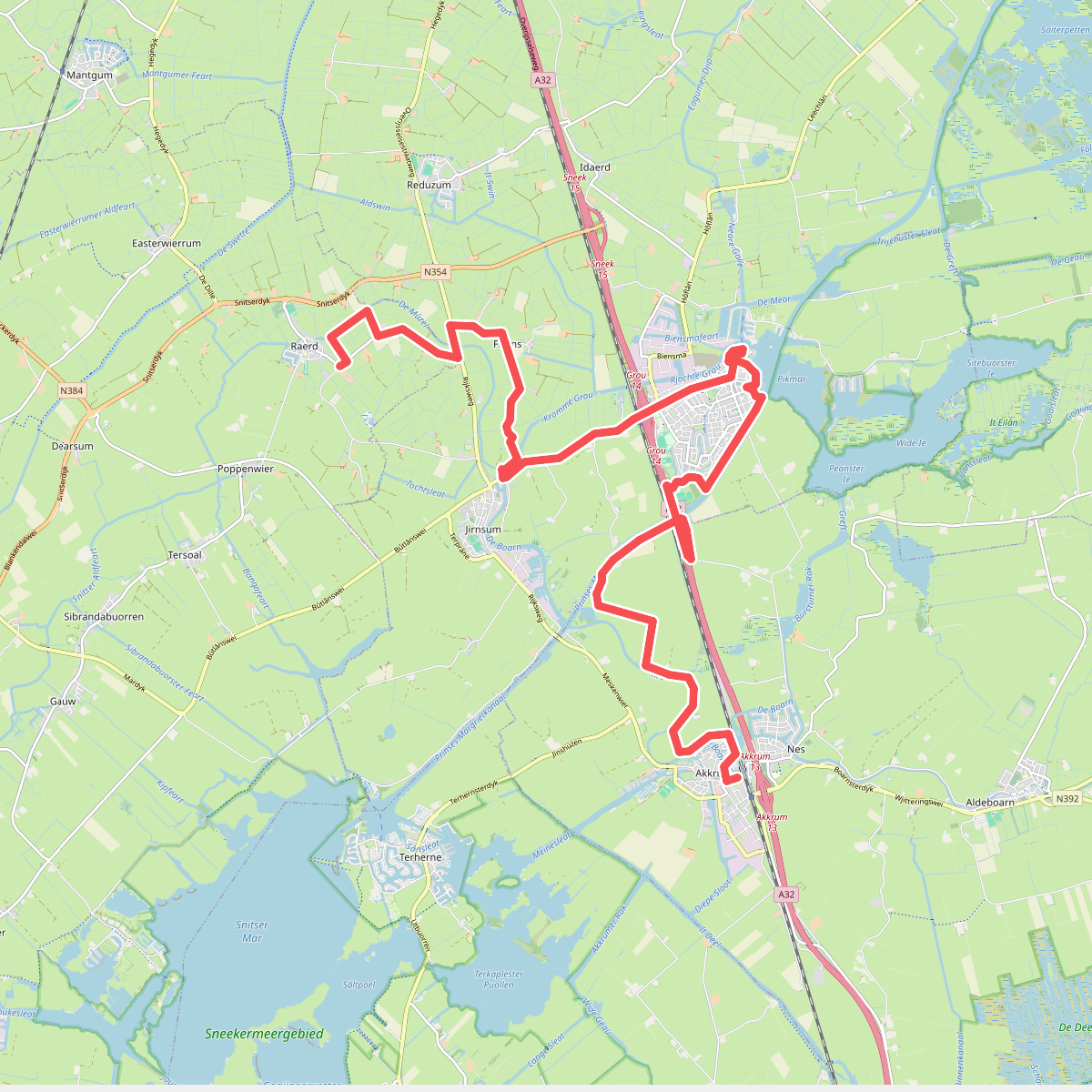 Raerd - Akkrum · Koningspad XL etappe 7