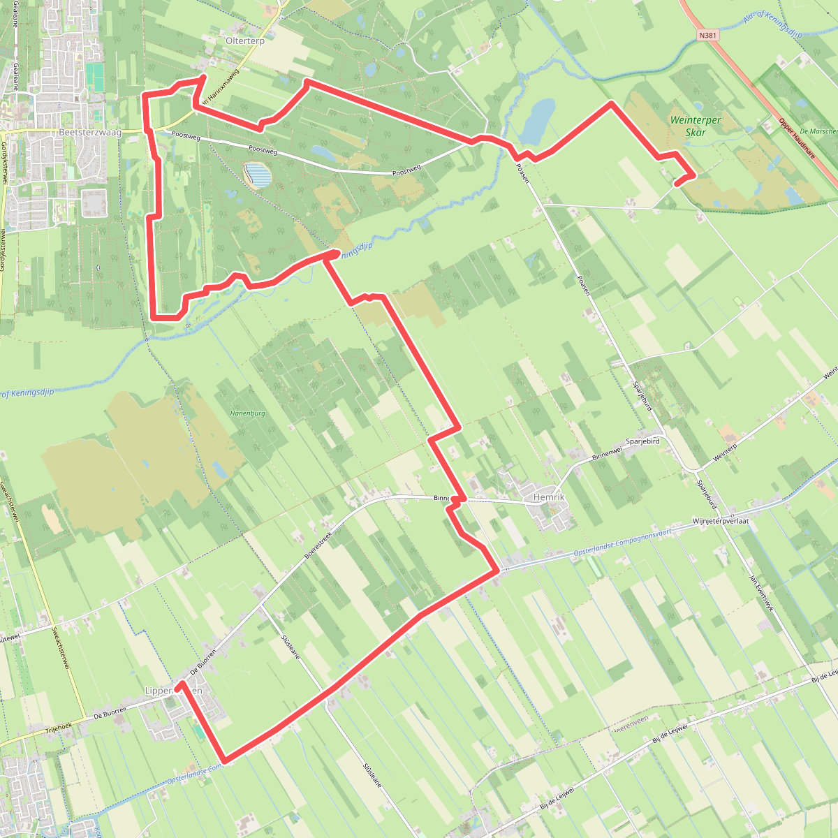 Wijnjeterper Skar - Lippenhuizen · Koningspad XL etappe 3