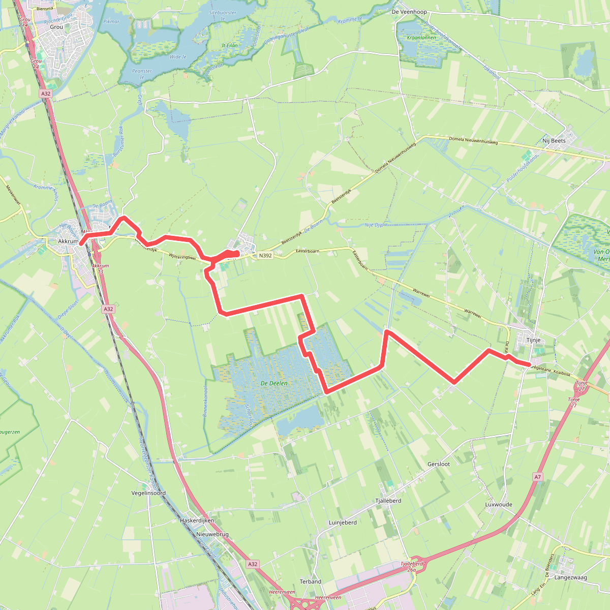 Tijnje - Akkrum · Koningspad XL etappe 5