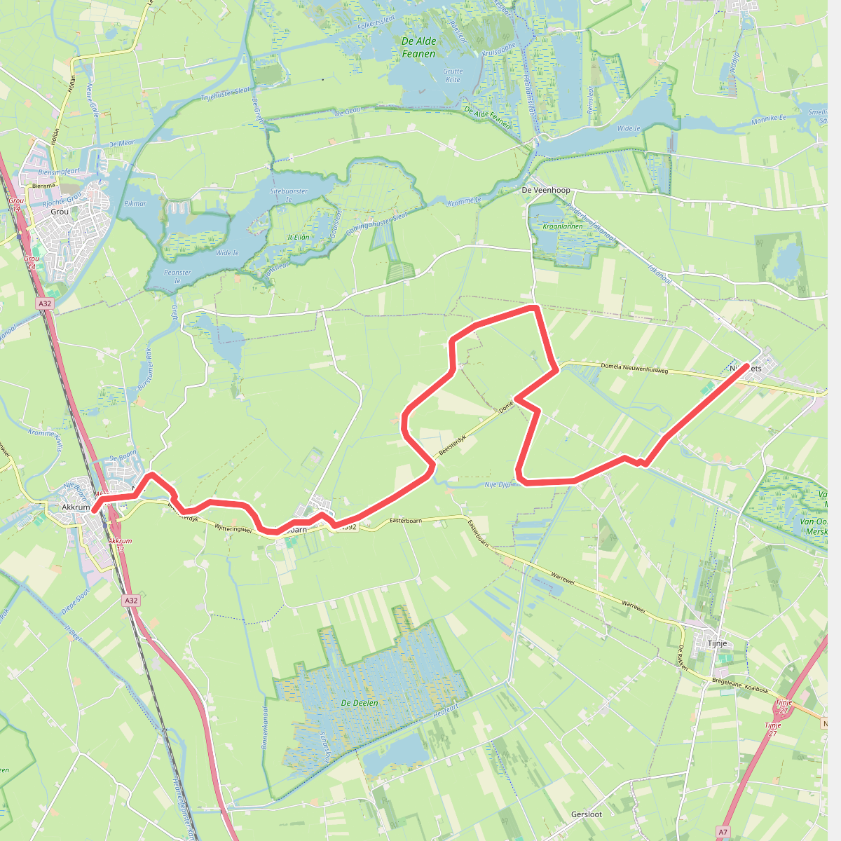 Akkrum - Nij Beets · Koningspad XL etappe 8