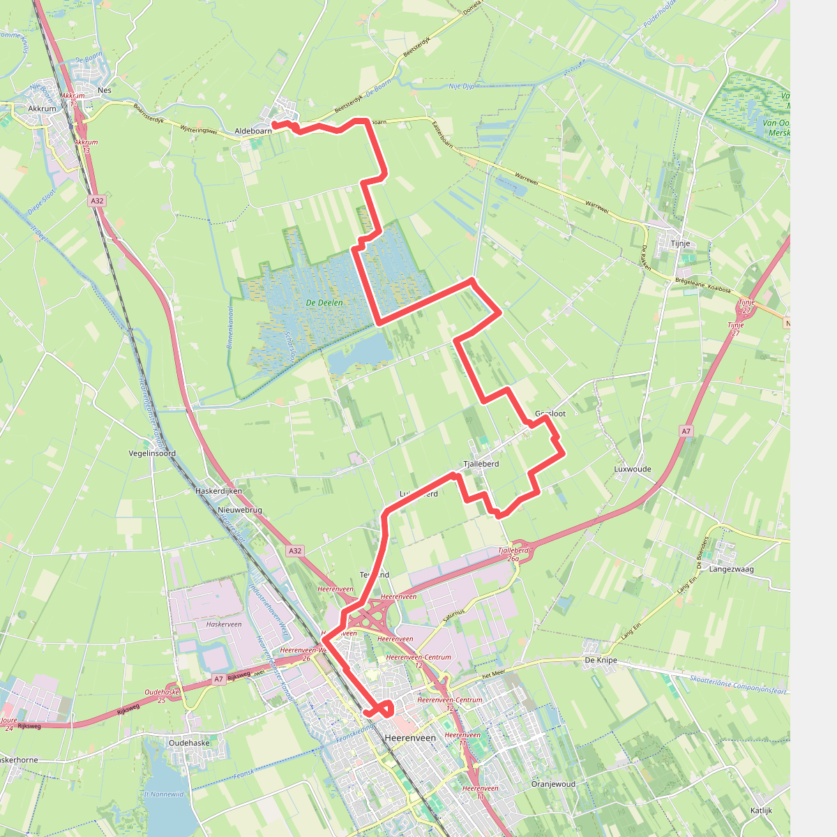 Heerenveen - Aldeboarn · Koningspad XL etappe 12