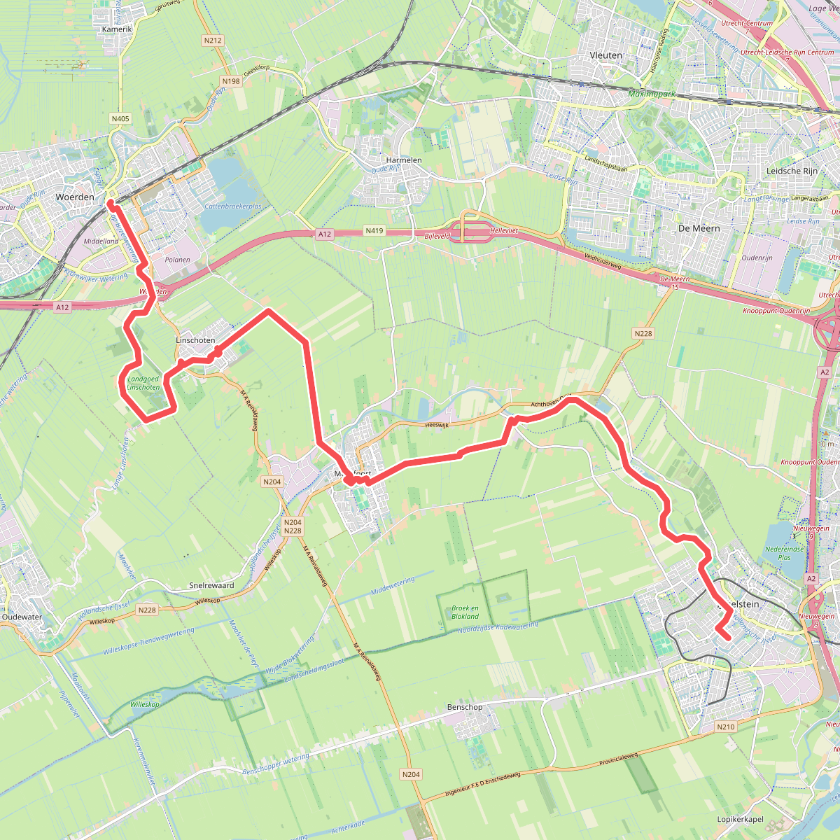 Woerden - IJsselstein · Groene Hartpad etappe 1
