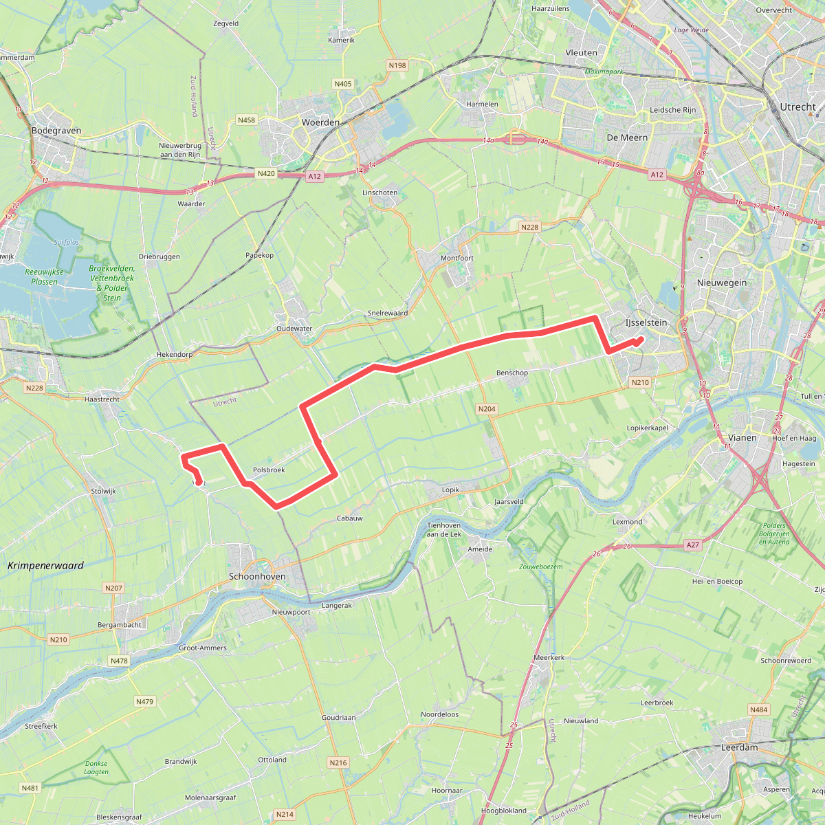 IJsselstein - Vlist · Groene Hartpad etappe 2