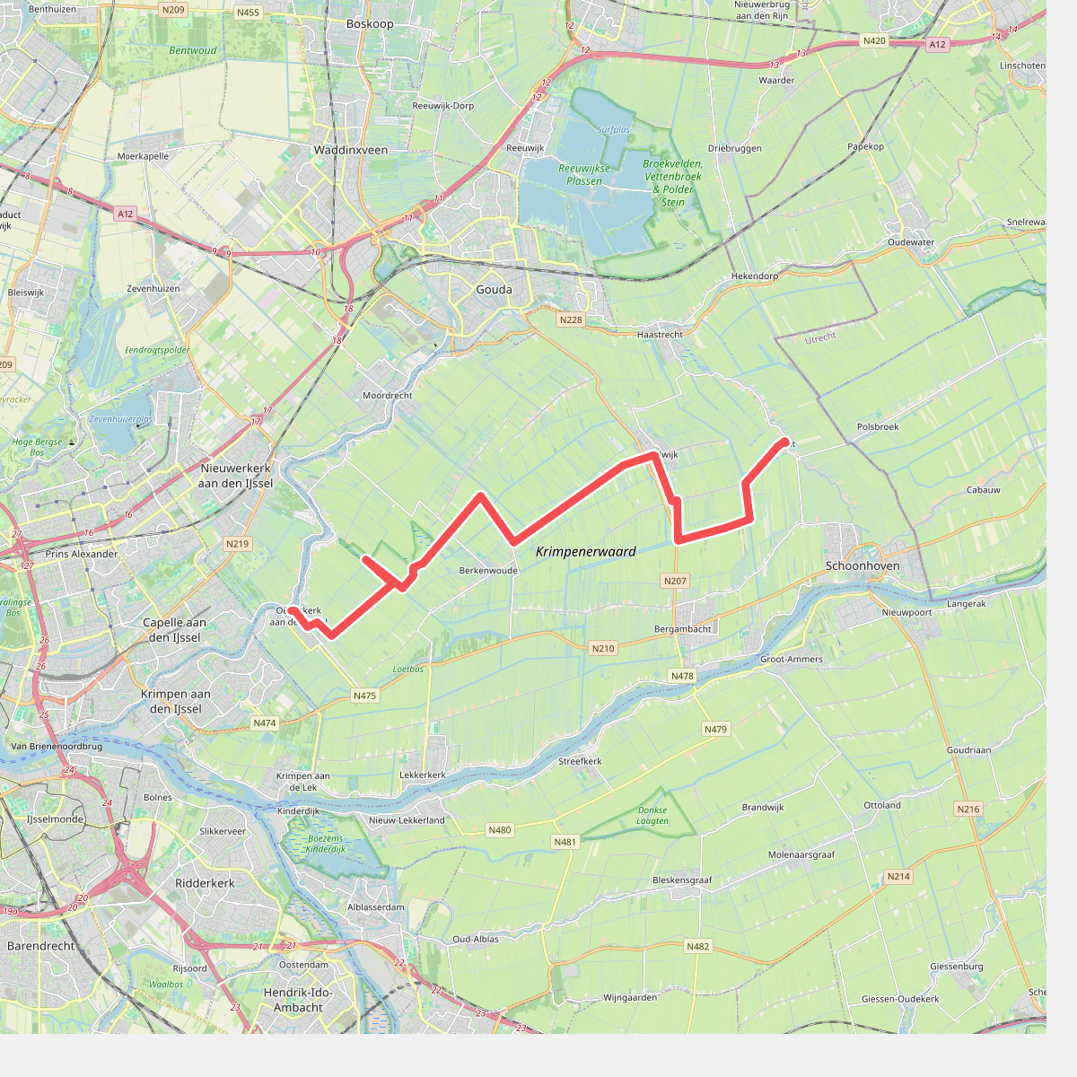 Vlist - Ouderkerk a/d IJssel · Groene Hartpad etappe 3