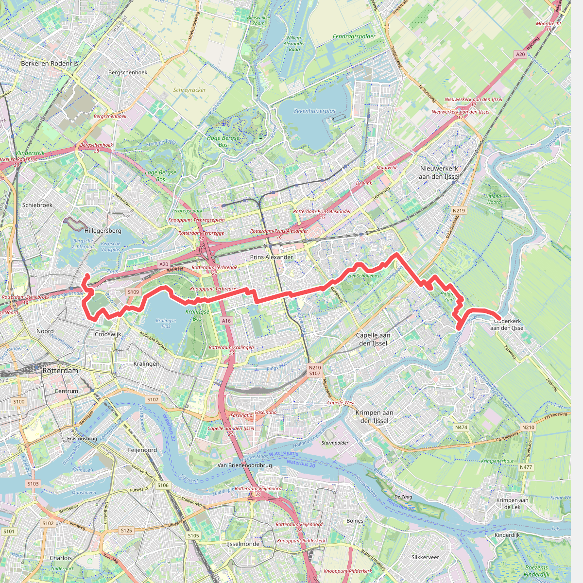 Oudewrkerk a/d IJssel - Rotterdam · Groene Hartpad etappe 4