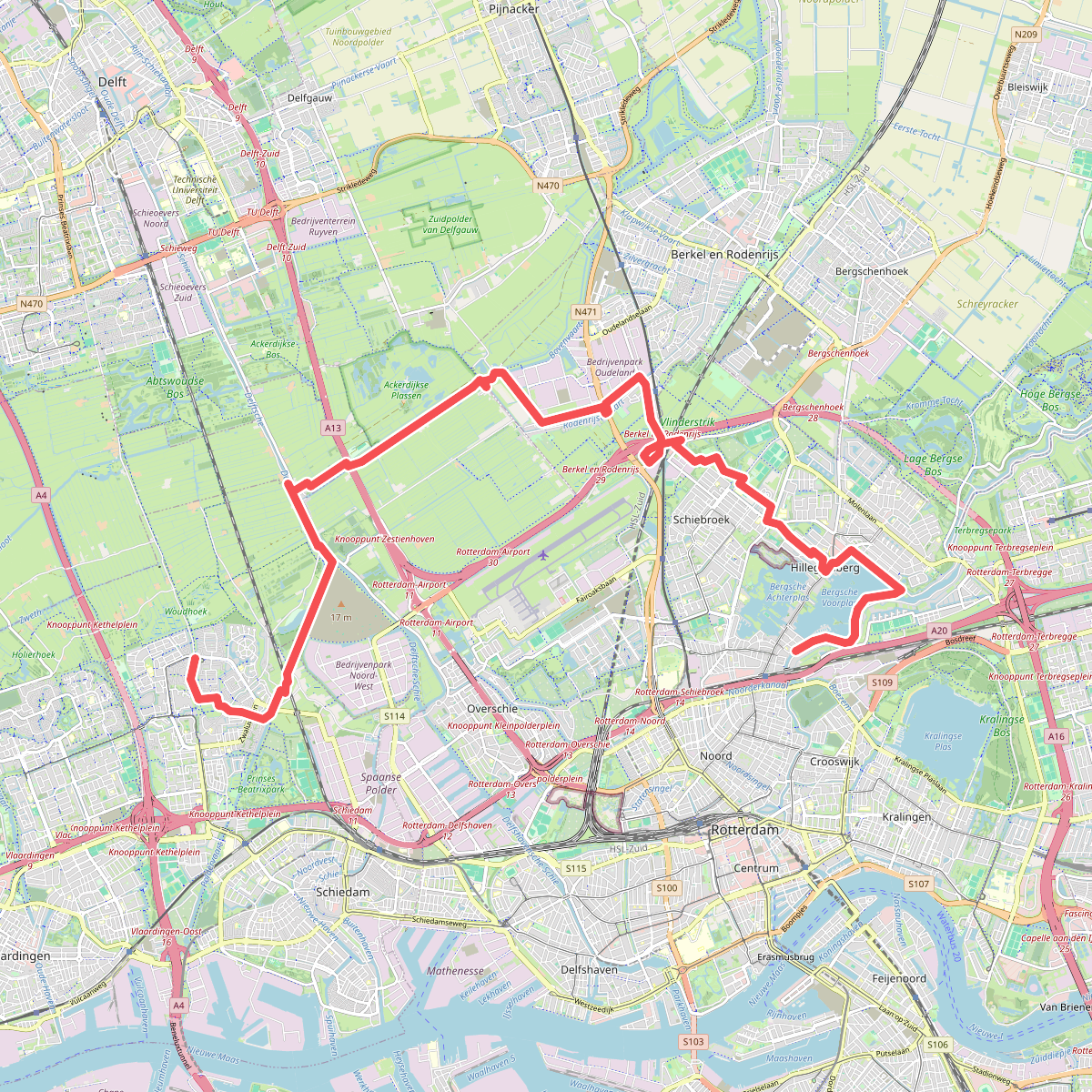Rotterdam - Schiedam · Groene Hartpad etappe 5