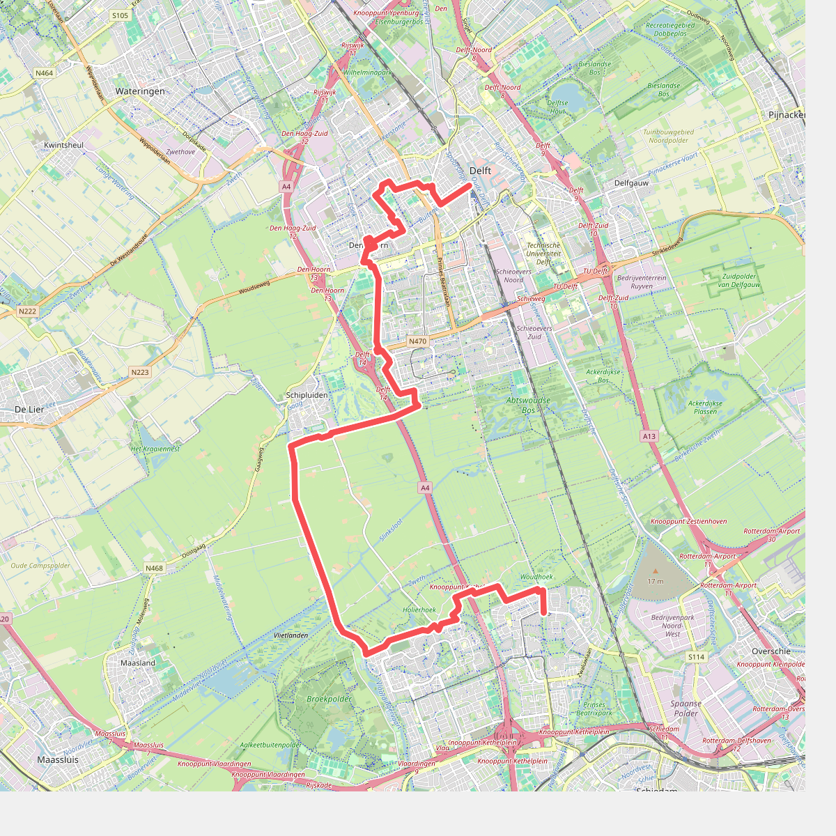 Schiedam - Delft · Groene Hartpad etappe 6