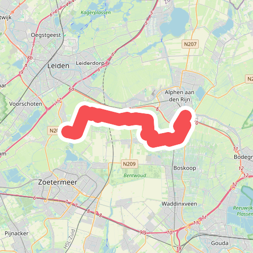 Zoeterwoude - Alphen a/d Rijn · Groene Hartpad etappe 9